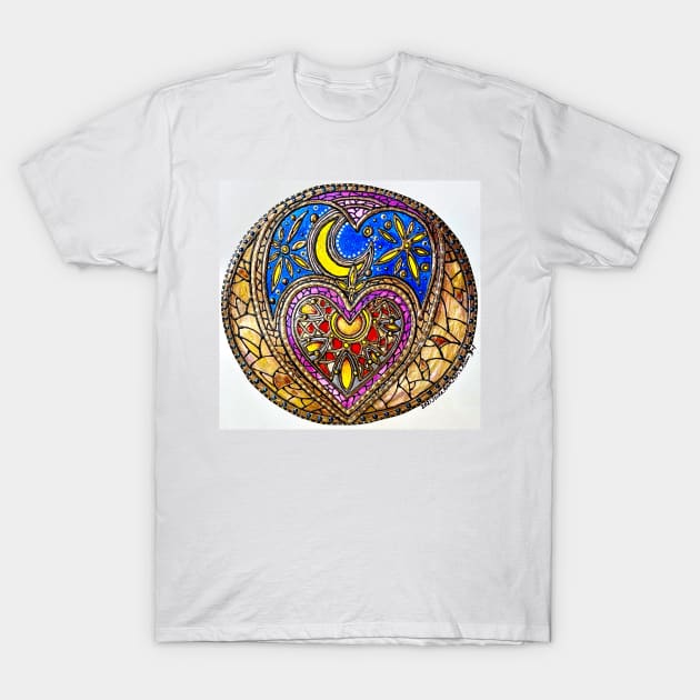 Luna & Sol In Love T-Shirt by Julie Ann Stricklin